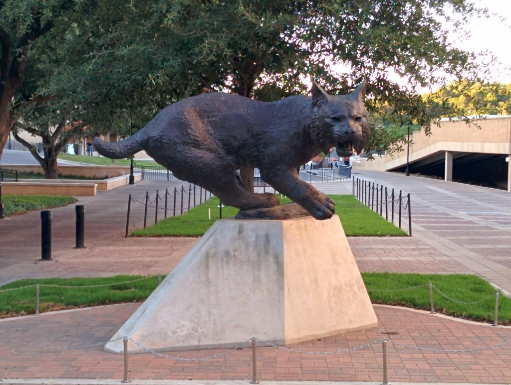 The school mascot, a bobcat.